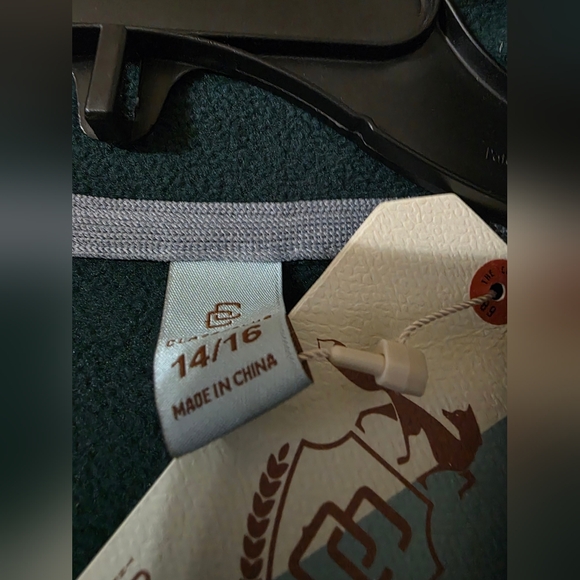 Class Club hunter green and Light Gray Fleece Pullover NWT - Picture 5 of 6